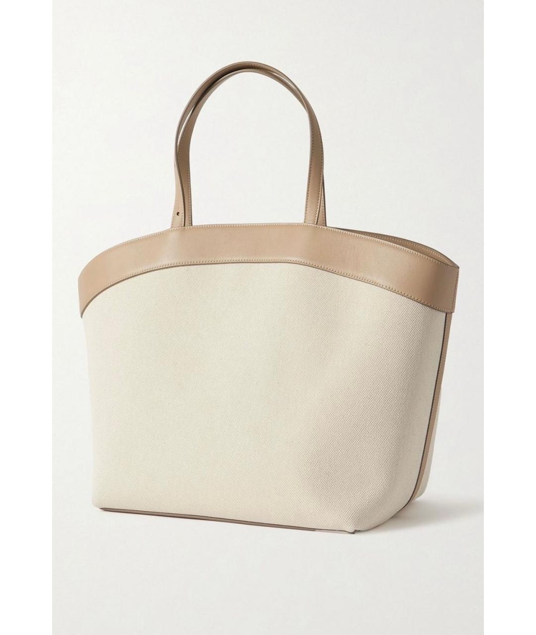 Savette Бежевая тканевая сумка тоут, фото 3