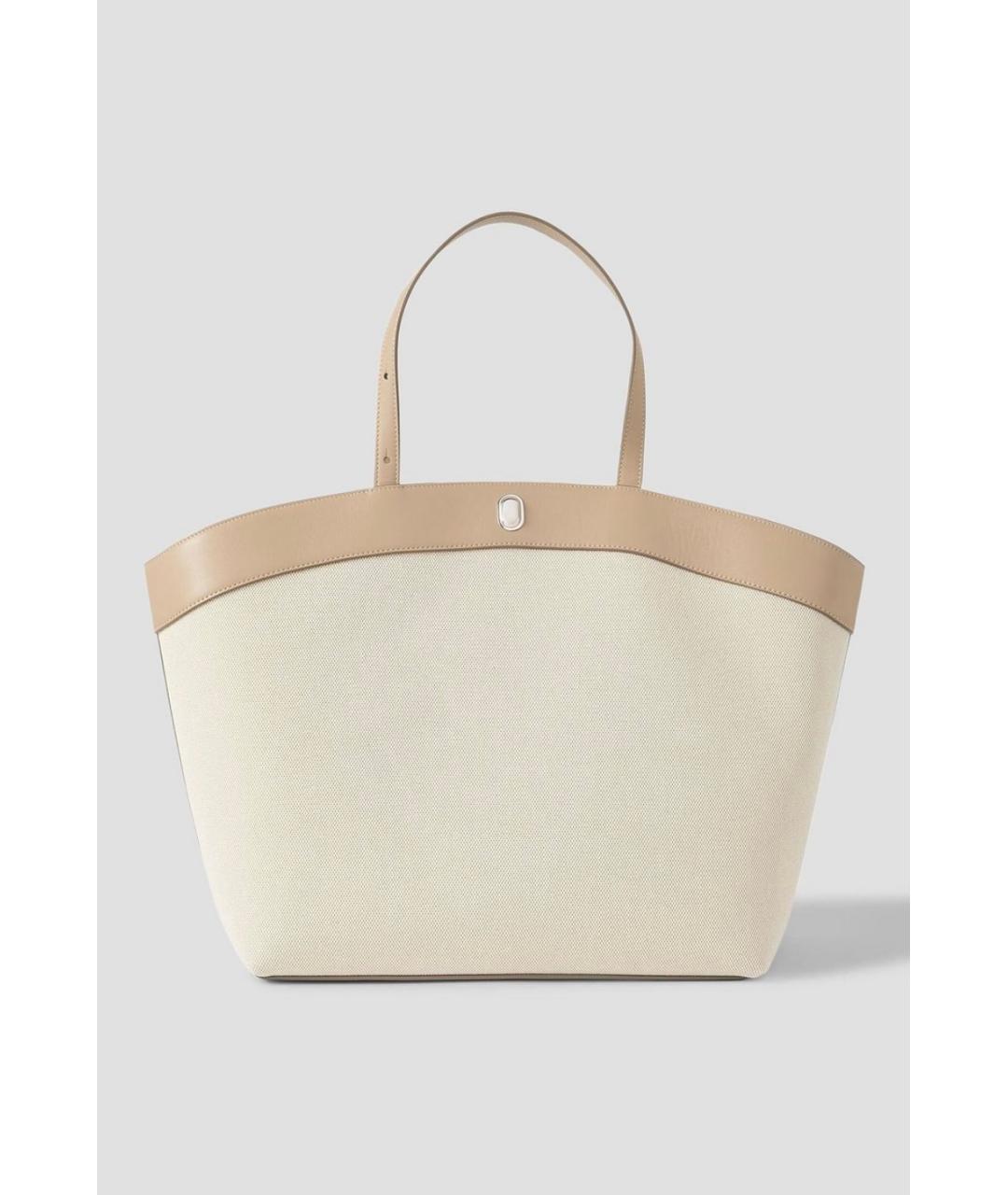 Savette Бежевая тканевая сумка тоут, фото 5