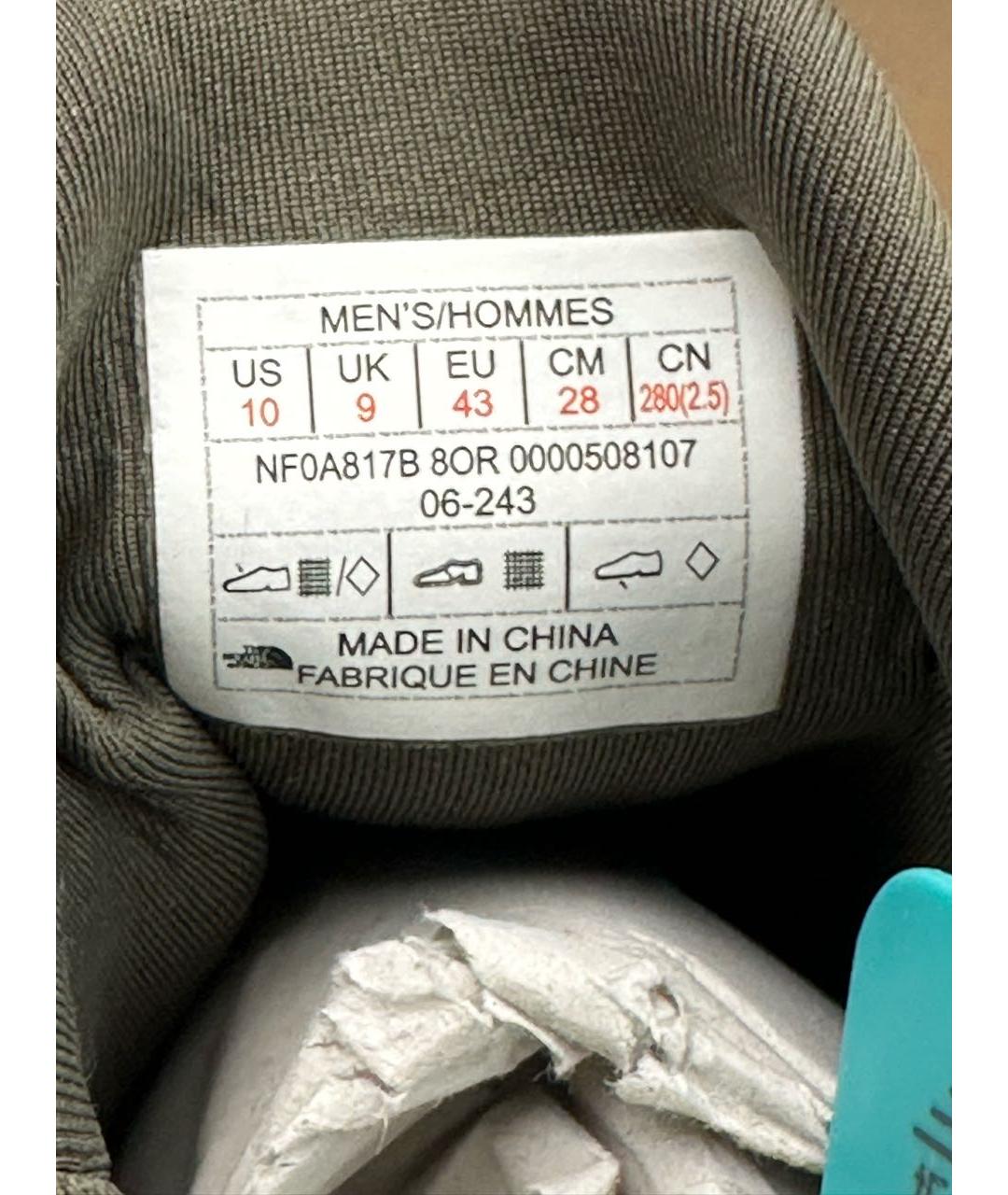 THE NORTH FACE Хаки резиновые низкие ботинки, фото 8