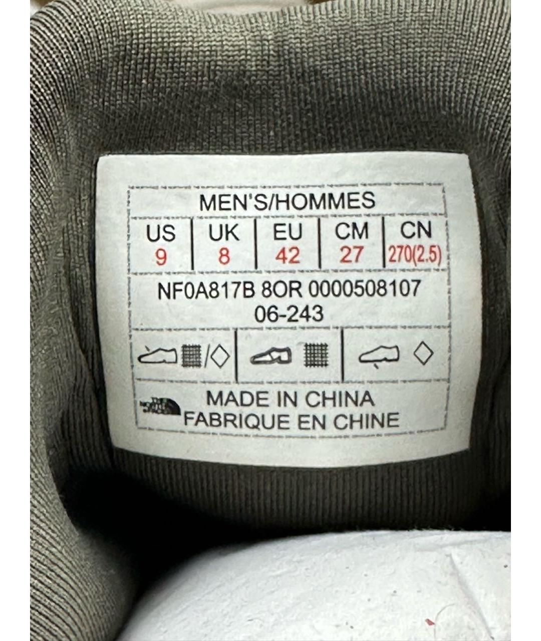 THE NORTH FACE Хаки резиновые низкие ботинки, фото 6