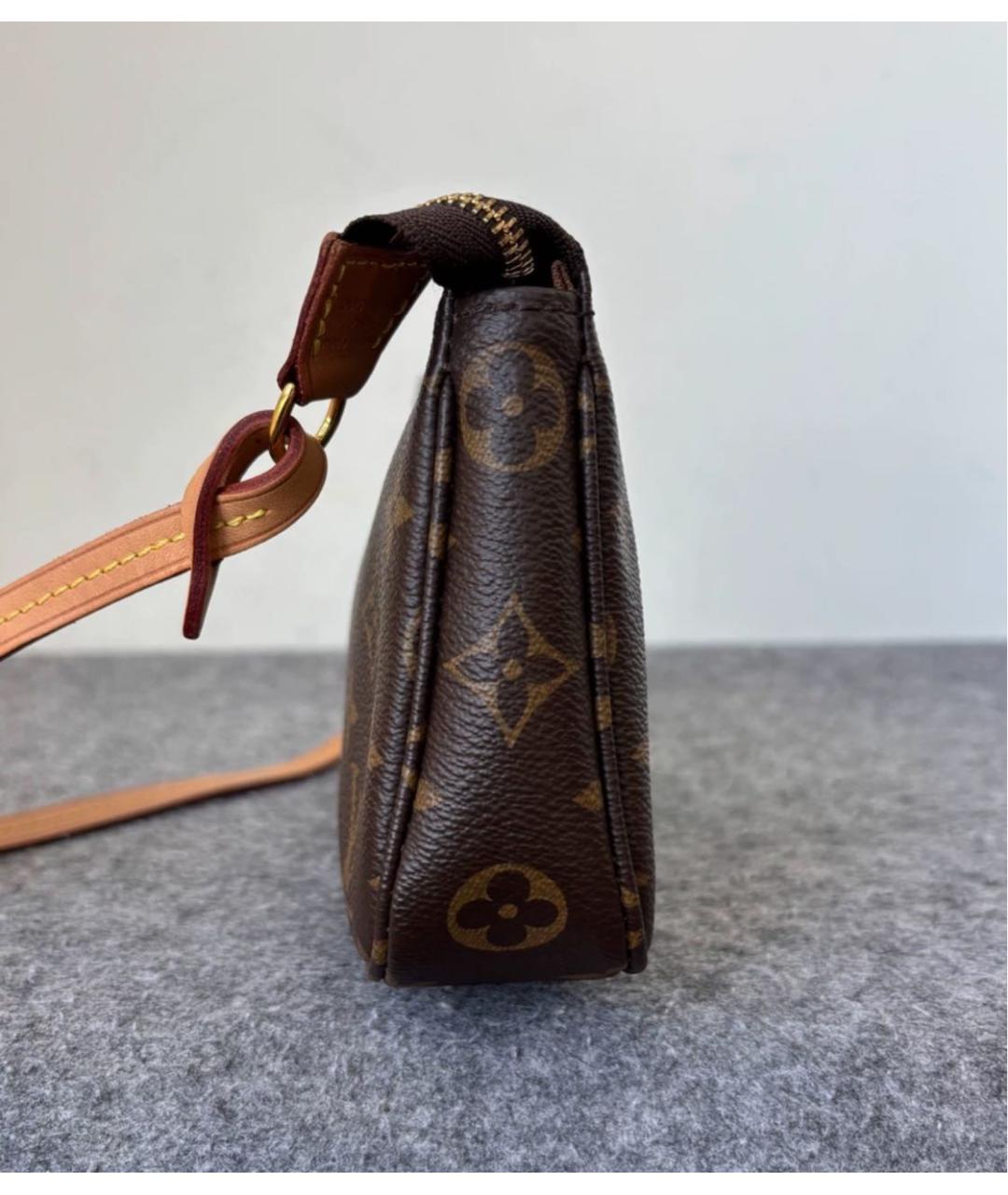 LOUIS VUITTON Коричневая сумка через плечо, фото 3