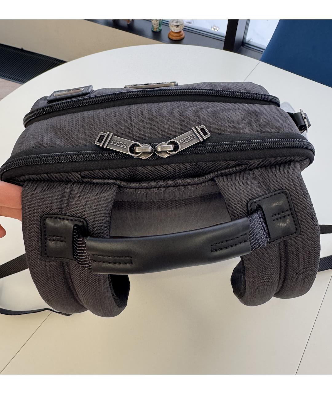 TUMI Антрацитовый тканевый рюкзак, фото 5