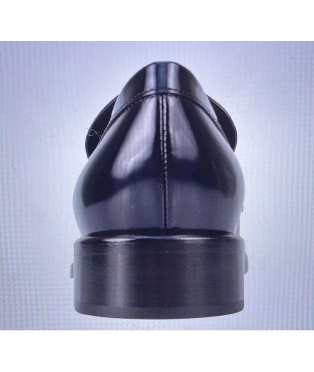 CHRISTIAN DIOR Черные кожаные лоферы, фото 3