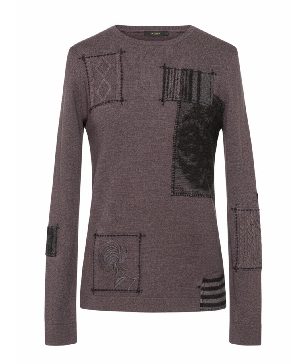 KENZO Серый шерстяной джемпер / свитер, фото 5