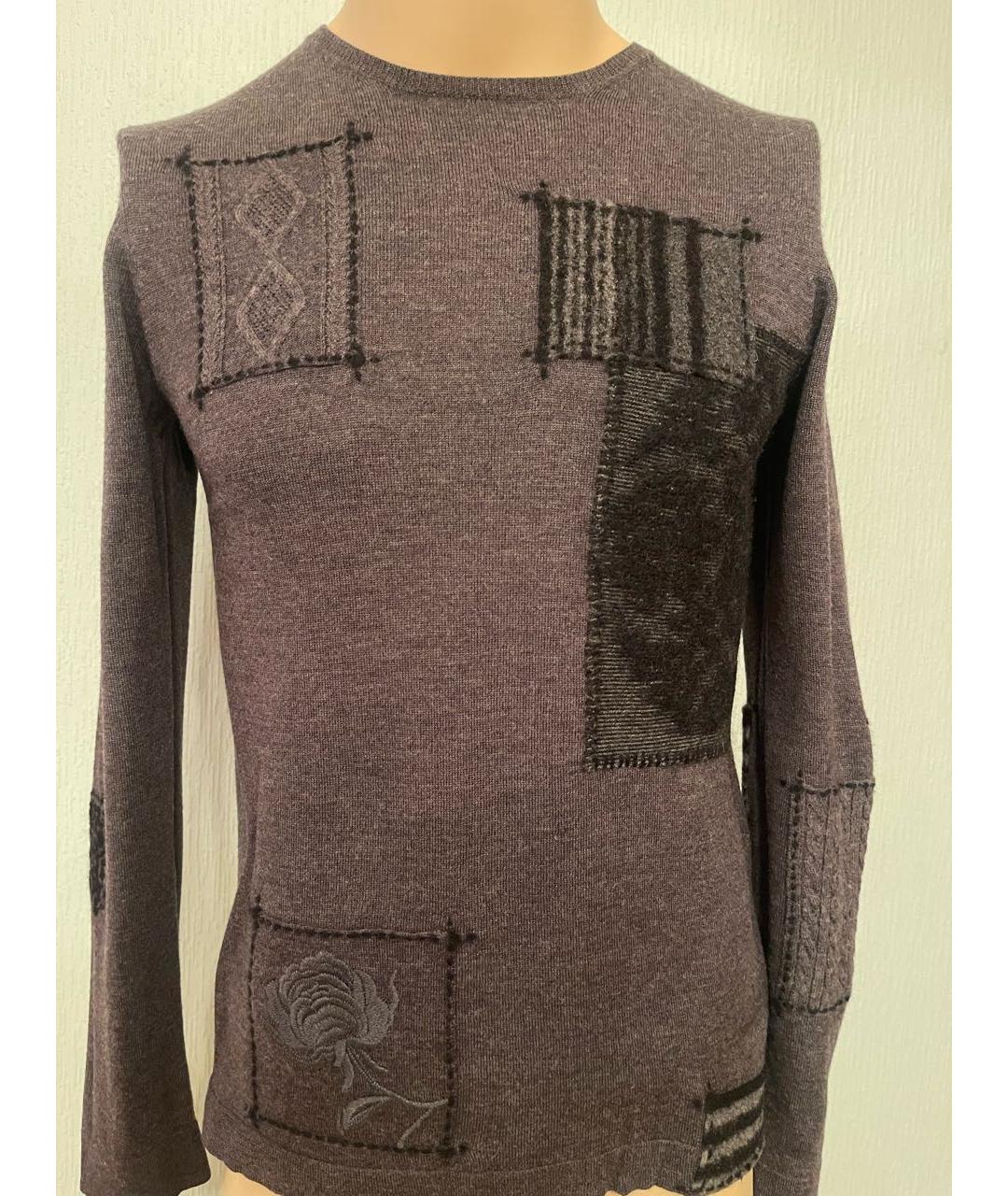 KENZO Серый шерстяной джемпер / свитер, фото 4