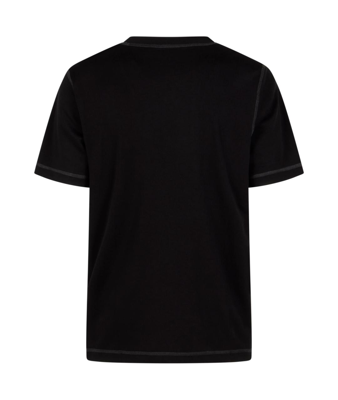 DIESEL Черная хлопковая футболка, фото 2