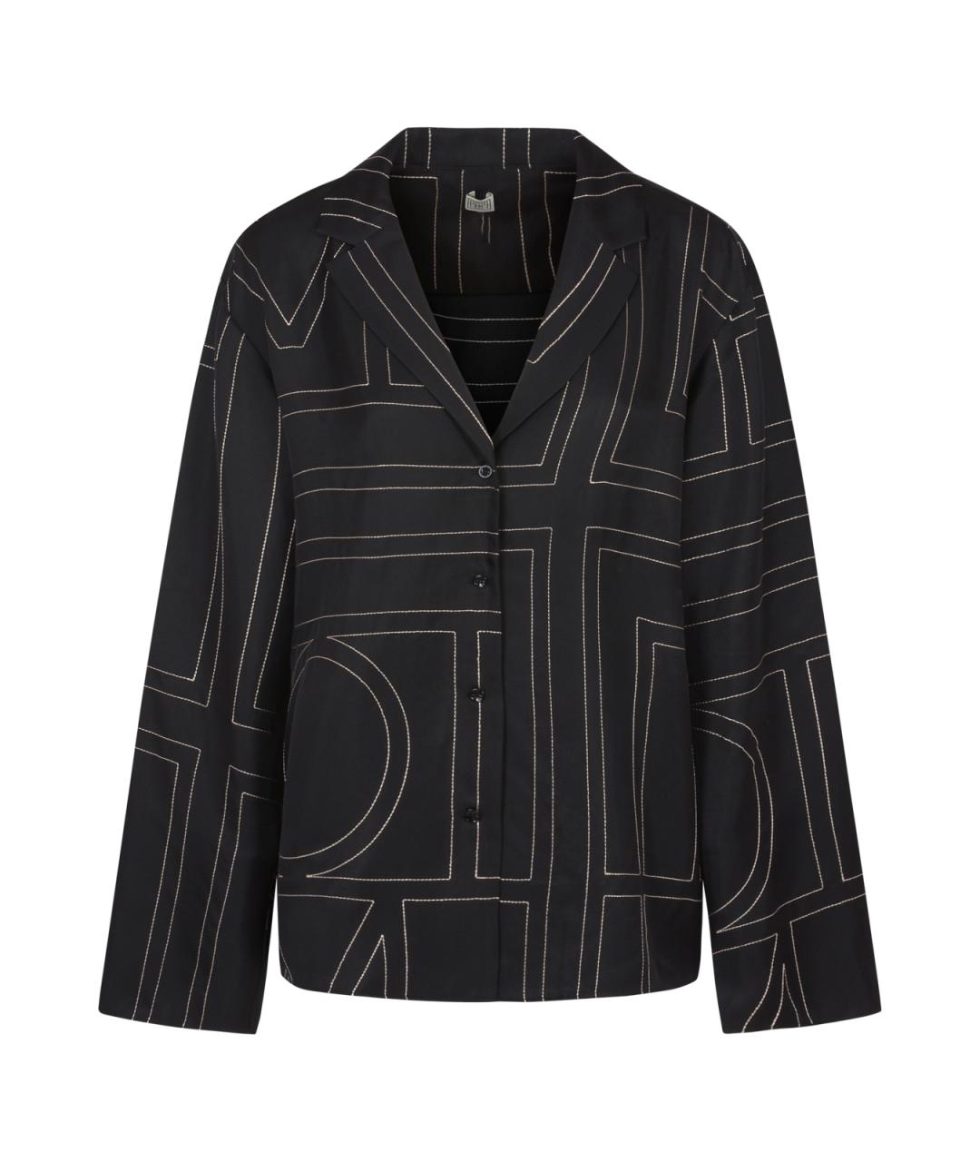 TOTEME Черная шелковая рубашка, фото 1