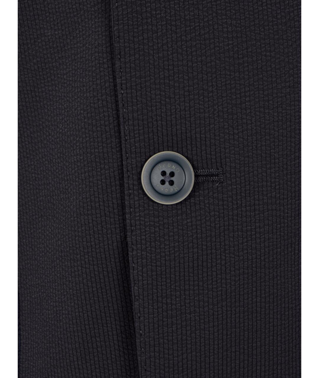HERNO Темно-синий вискозный пиджак, фото 3
