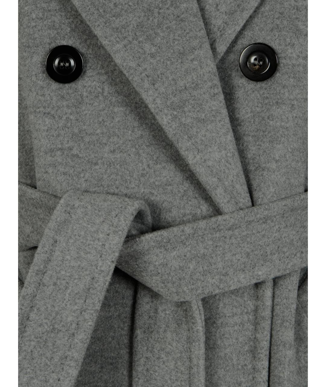 MAX MARA Серое шерстяное пальто, фото 3