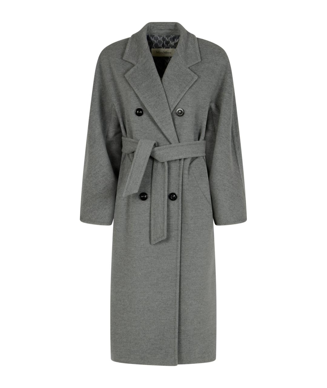 MAX MARA Серое шерстяное пальто, фото 1