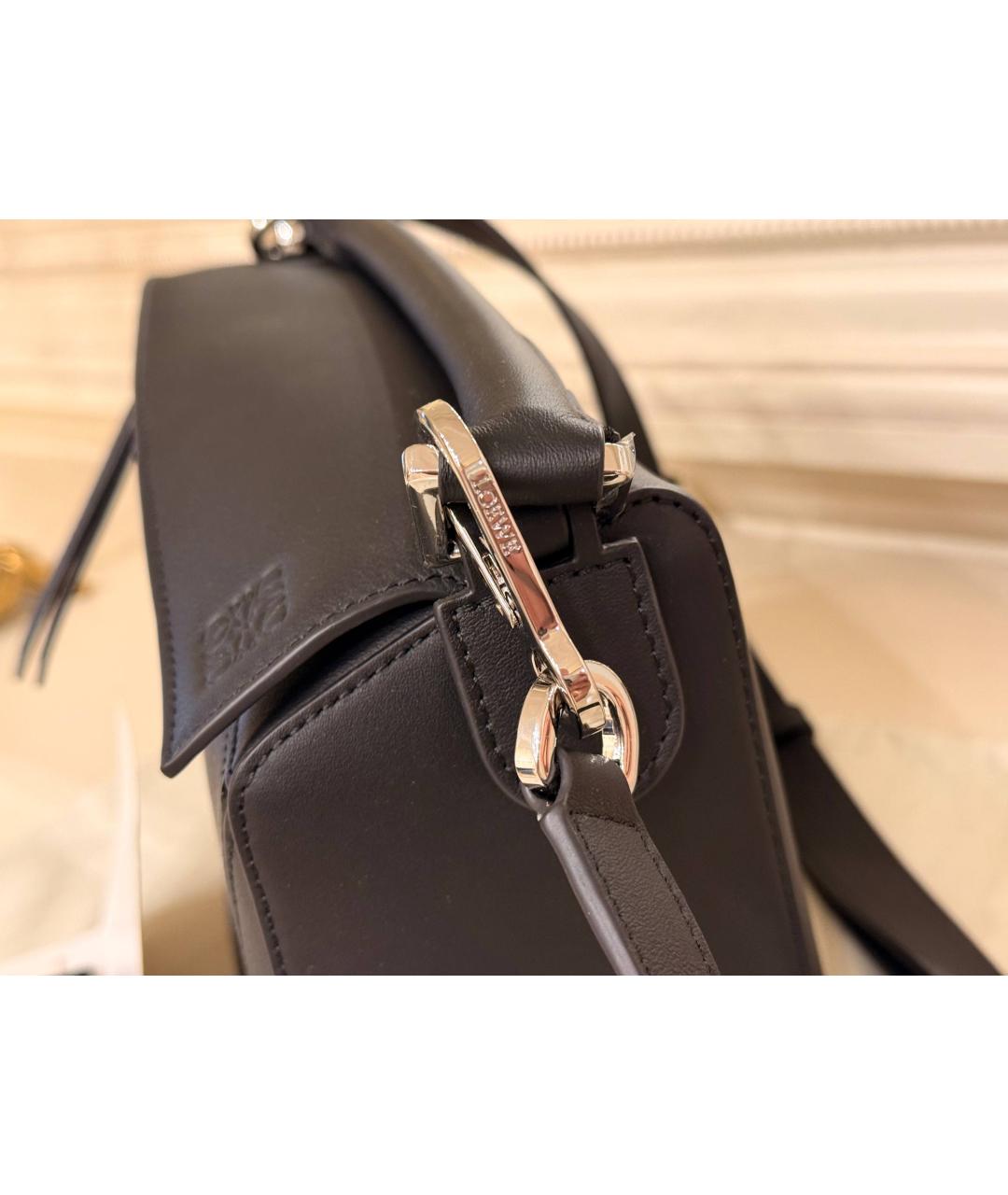 LOEWE Черная кожаная сумка через плечо, фото 2