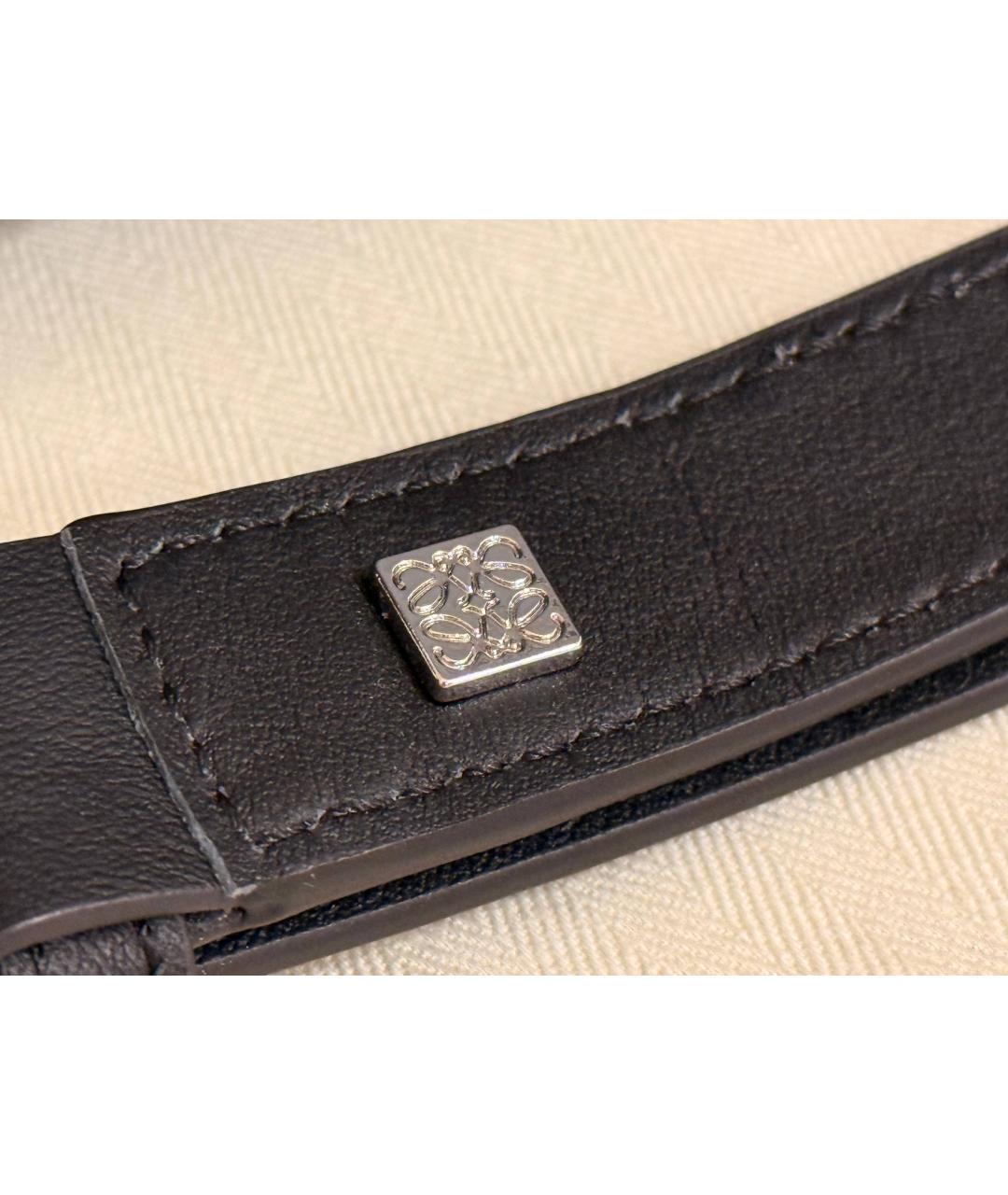 LOEWE Черная кожаная сумка через плечо, фото 7