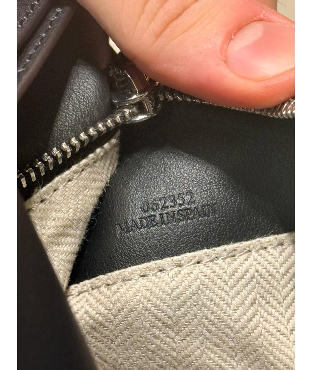 LOEWE Черная кожаная сумка через плечо, фото 6