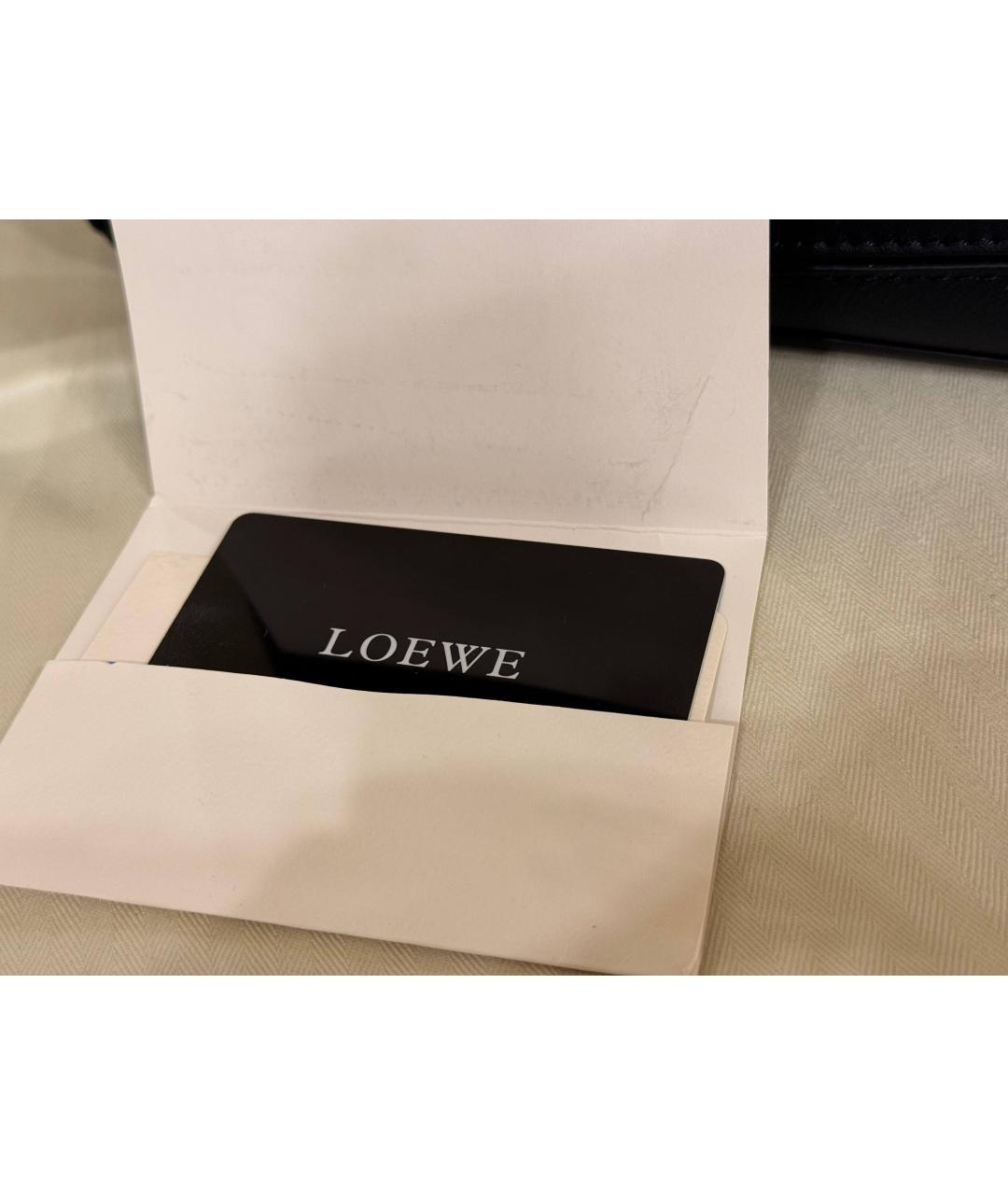 LOEWE Черная кожаная сумка через плечо, фото 8