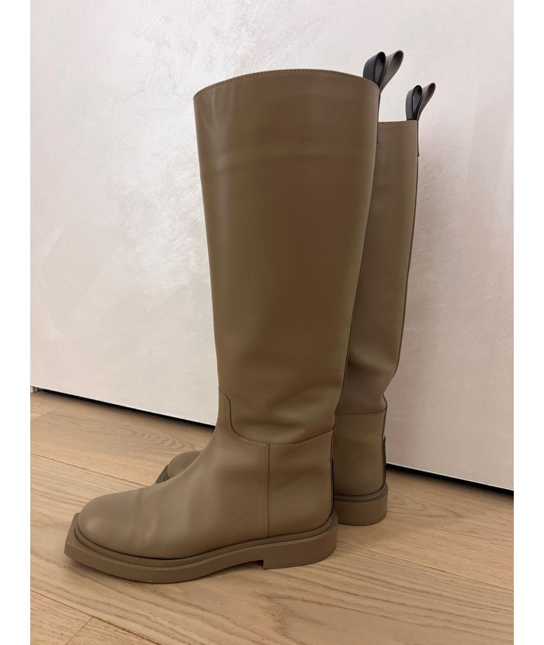 3JUIN Бежевые кожаные сапоги, фото 5