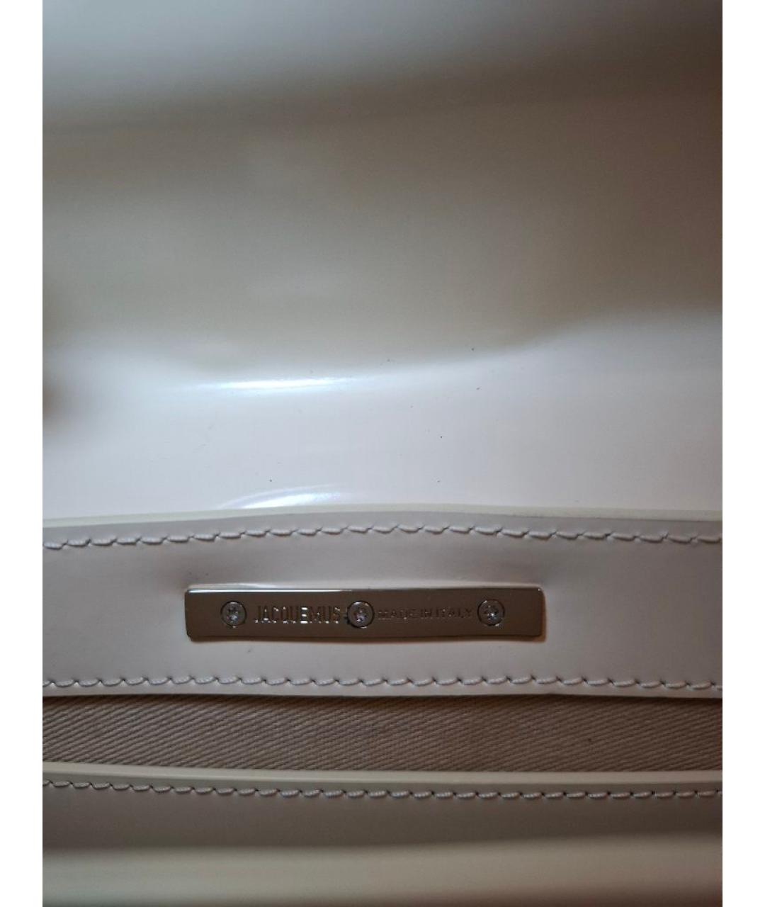 JACQUEMUS Сумка через плечо из лакированной кожи, фото 8