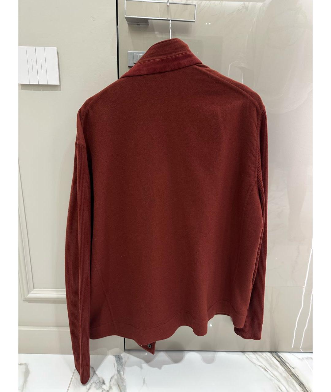 LORO PIANA Бордовая кашемировая куртка, фото 2