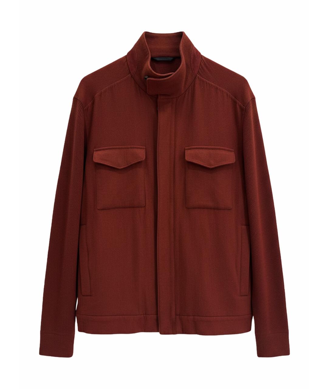 LORO PIANA Бордовая кашемировая куртка, фото 1