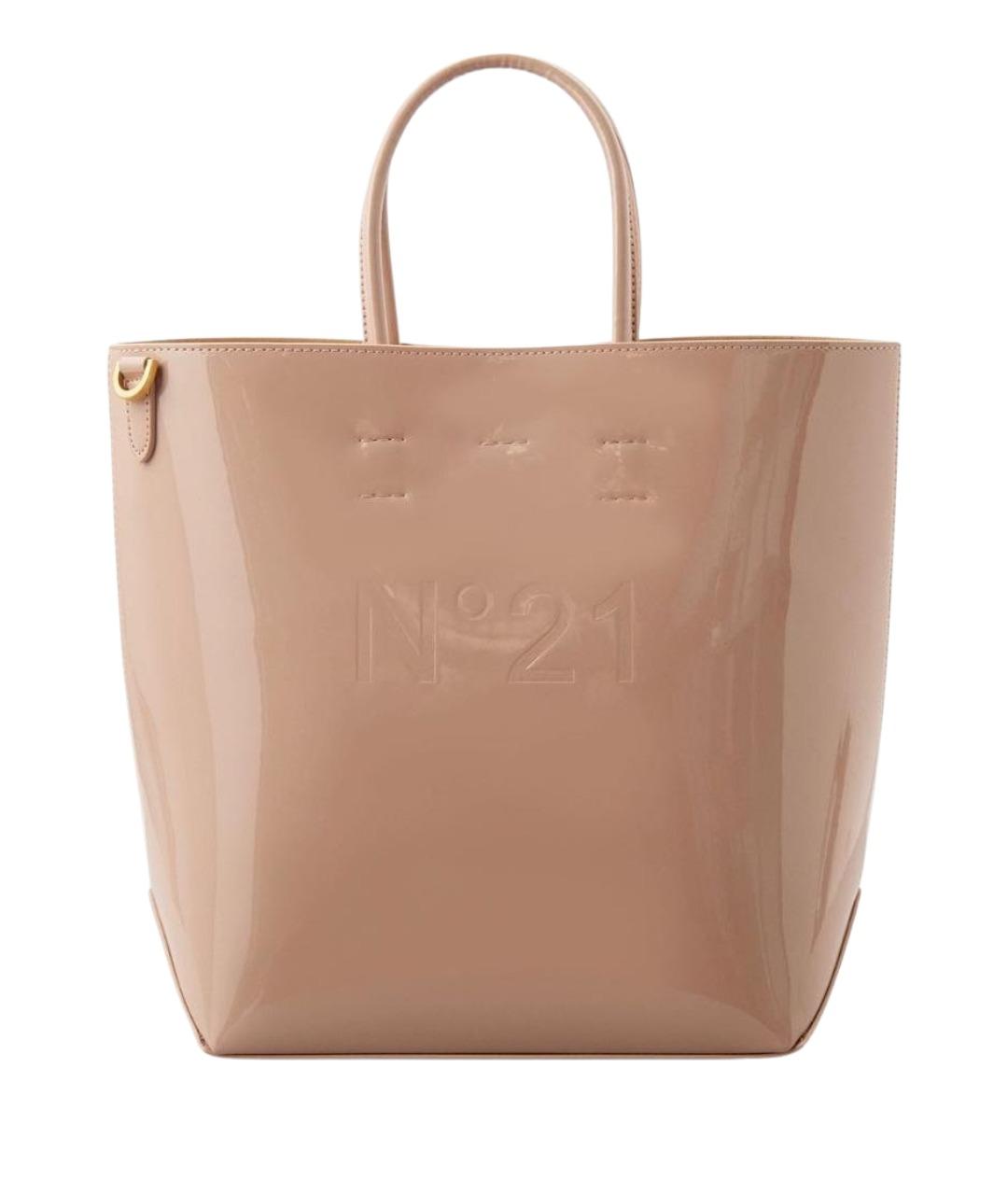 NO. 21 Бежевая сумка тоут, фото 1