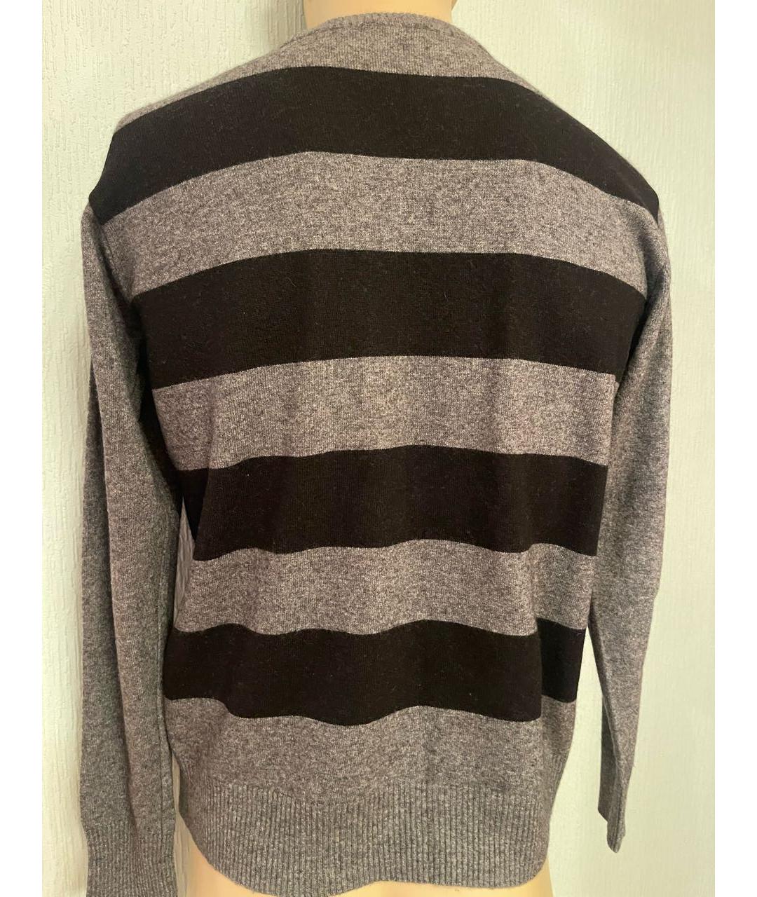 TRUSSARDI Серый шерстяной джемпер / свитер, фото 2
