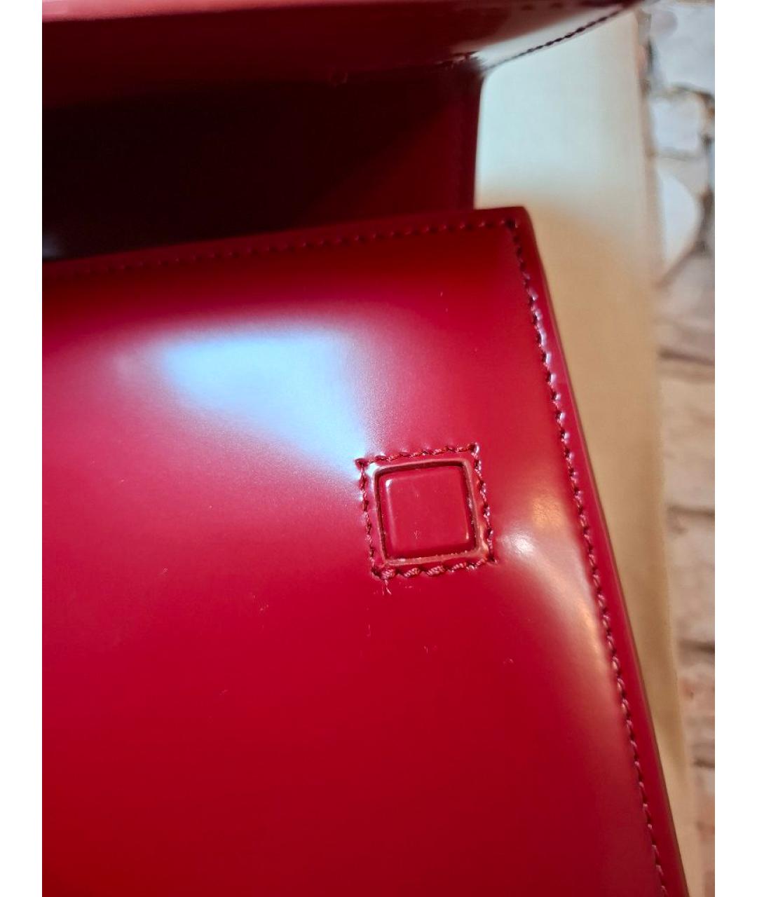 JACQUEMUS Красная сумка через плечо из лакированной кожи, фото 8