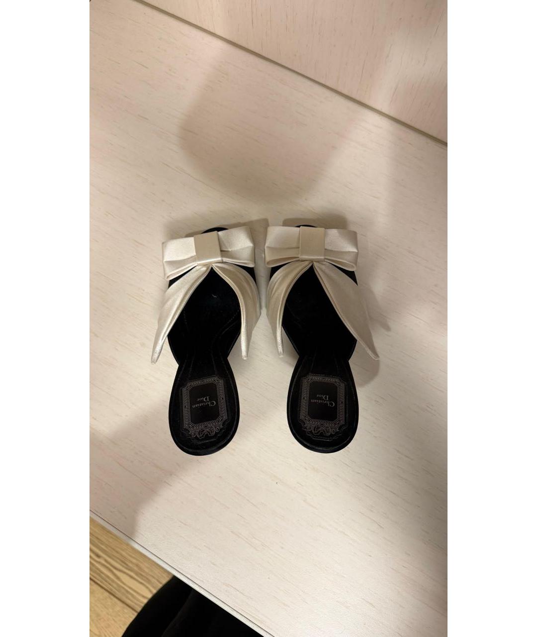 CHRISTIAN DIOR Мульти текстильные мюли, фото 3