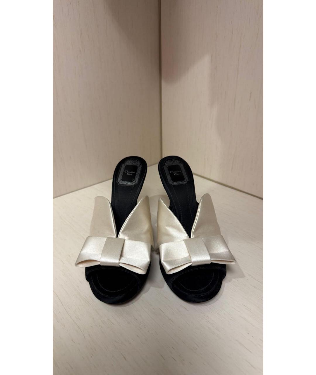 CHRISTIAN DIOR Мульти текстильные мюли, фото 2