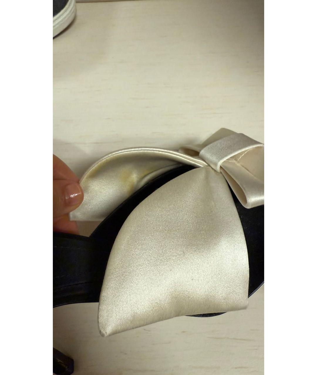 CHRISTIAN DIOR Мульти текстильные мюли, фото 5