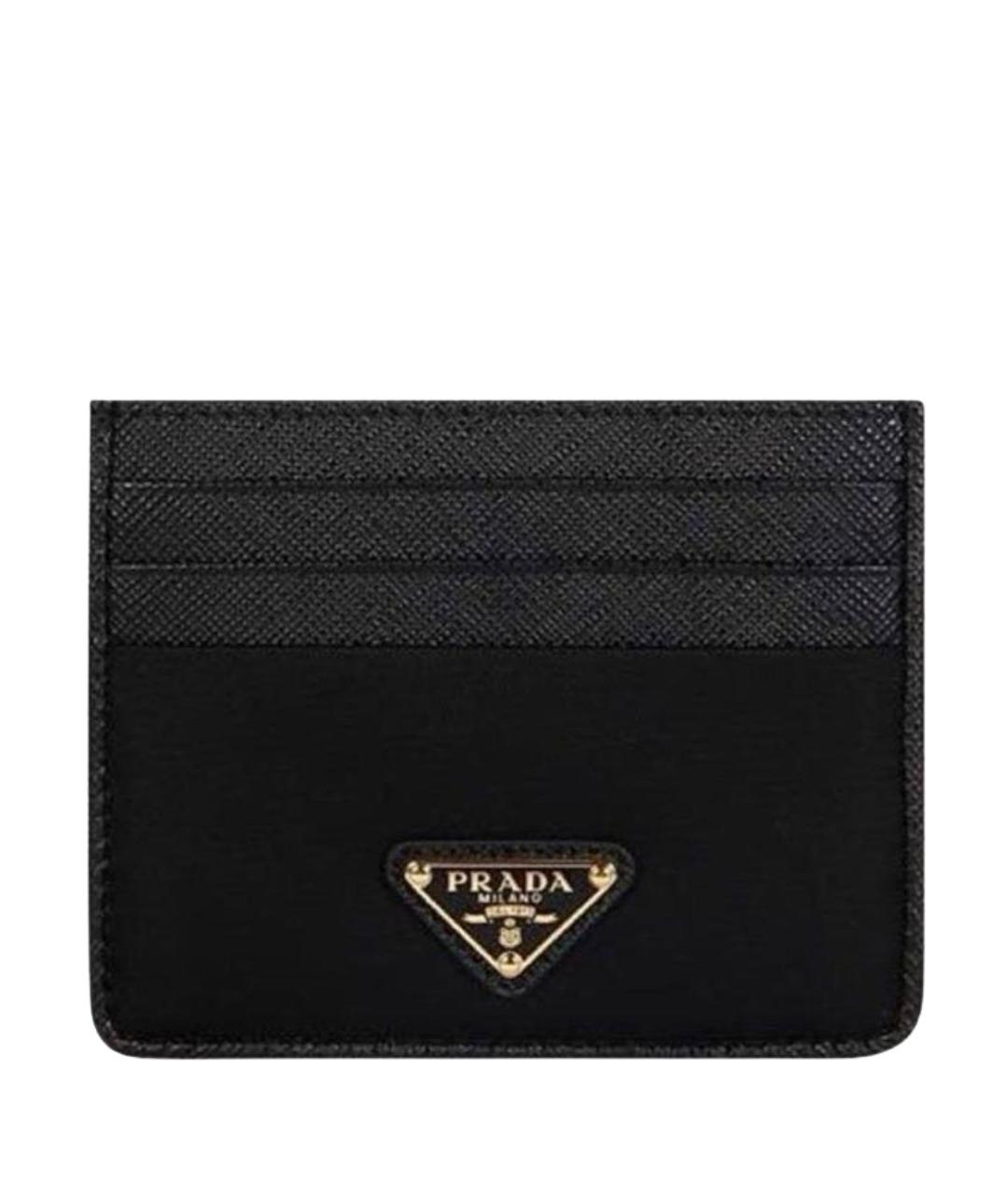 PRADA Черный кожаный кардхолдер, фото 1