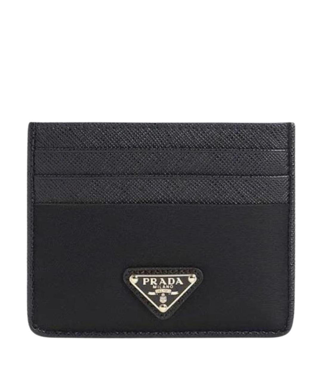 PRADA Черный кожаный кардхолдер, фото 1