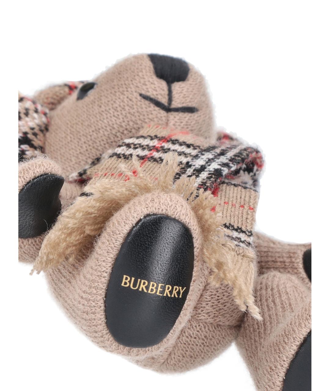 BURBERRY Бежевый брелок, фото 3