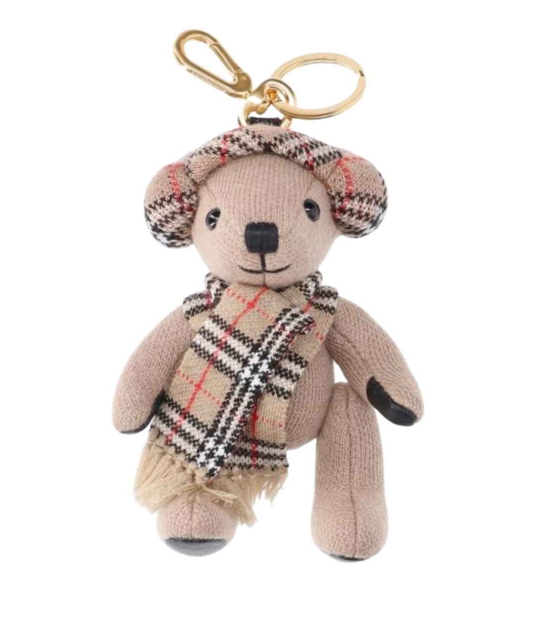 BURBERRY Бежевый брелок, фото 1