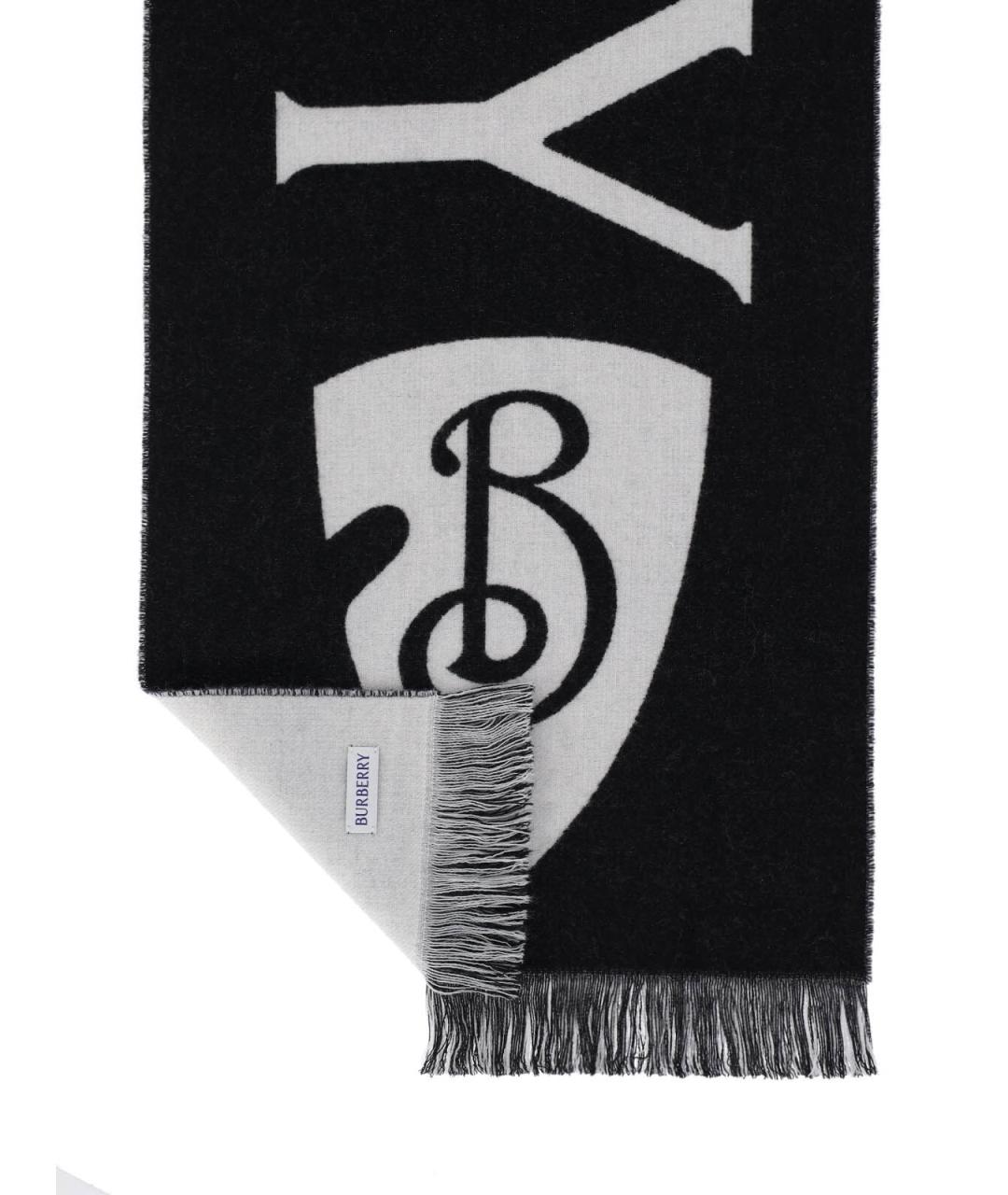 BURBERRY Черный шарф, фото 3