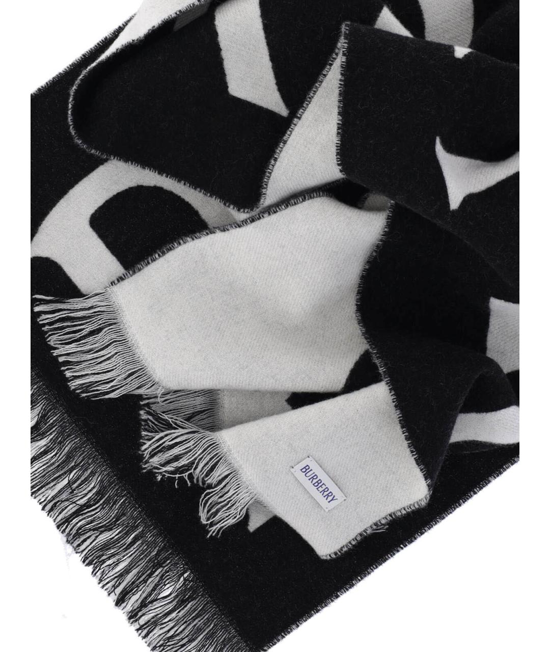 BURBERRY Черный шарф, фото 2