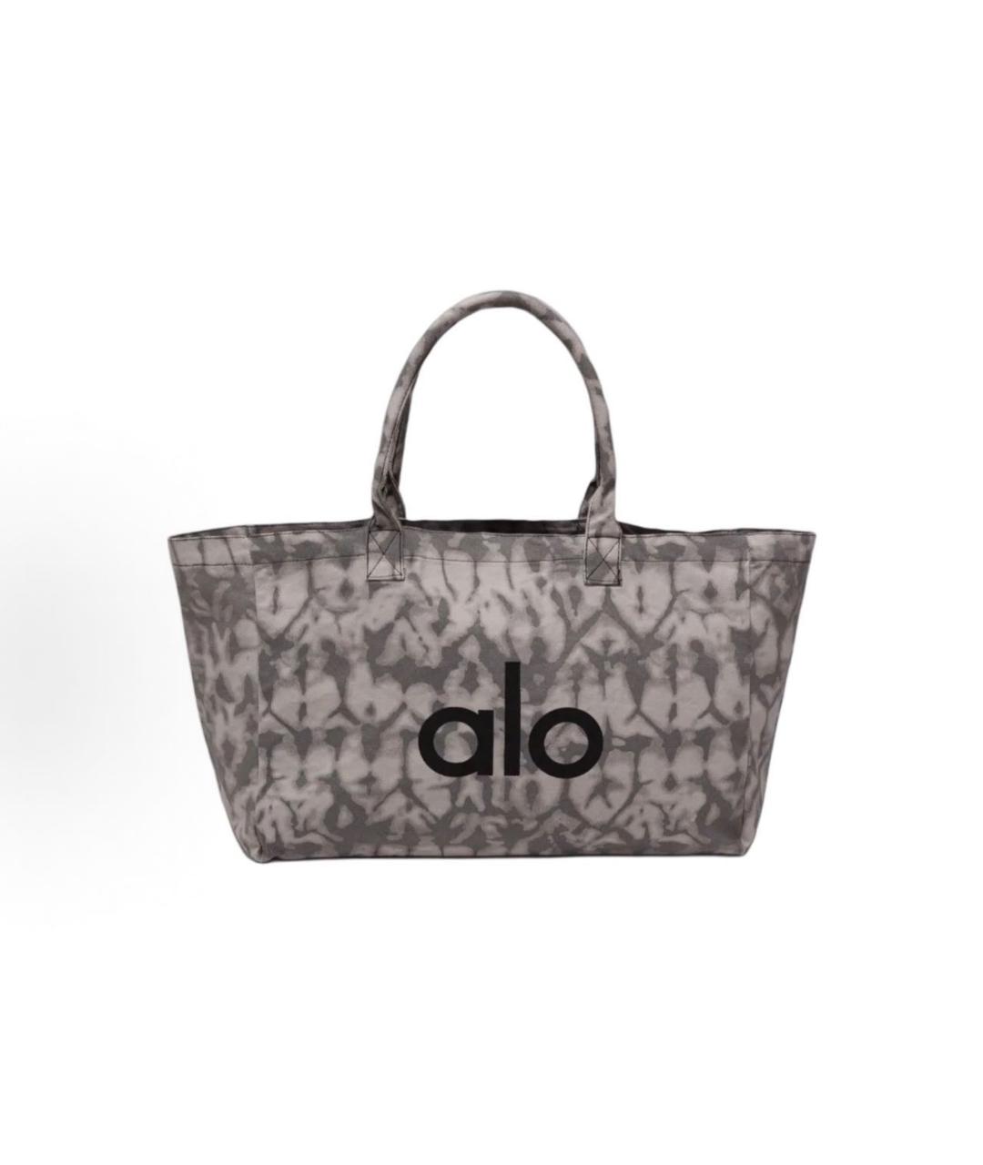 ALO YOGA Серая тканевая дорожная/спортивная сумка, фото 3