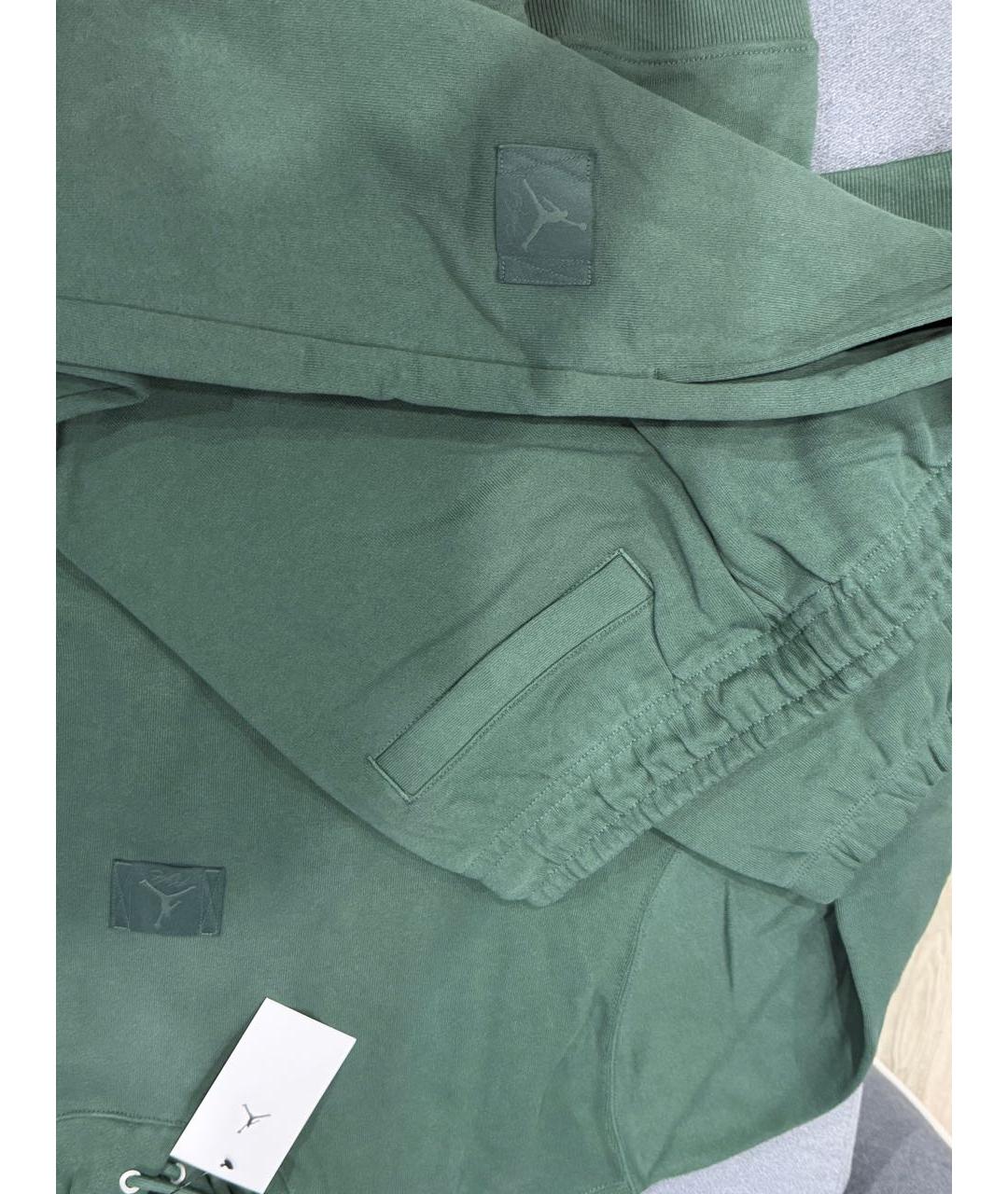 JORDAN Зеленый хлопковый спортивный костюм, фото 3