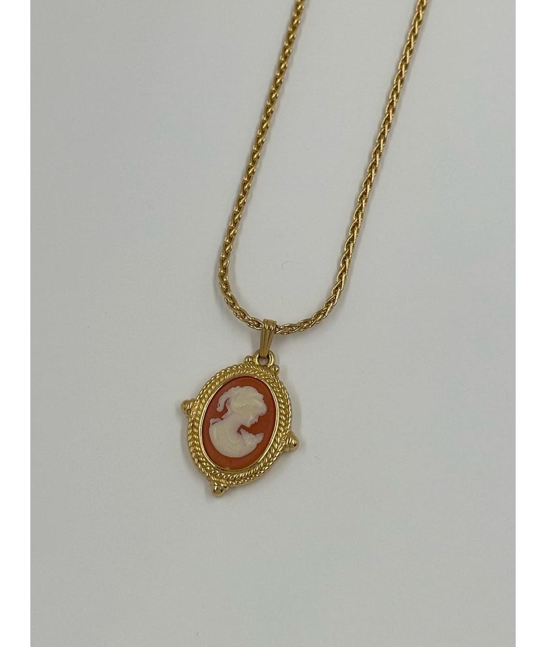 BURBERRY Золотая металлическая подвеска, фото 2