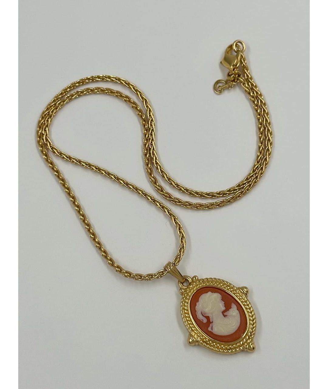 BURBERRY Золотая металлическая подвеска, фото 7