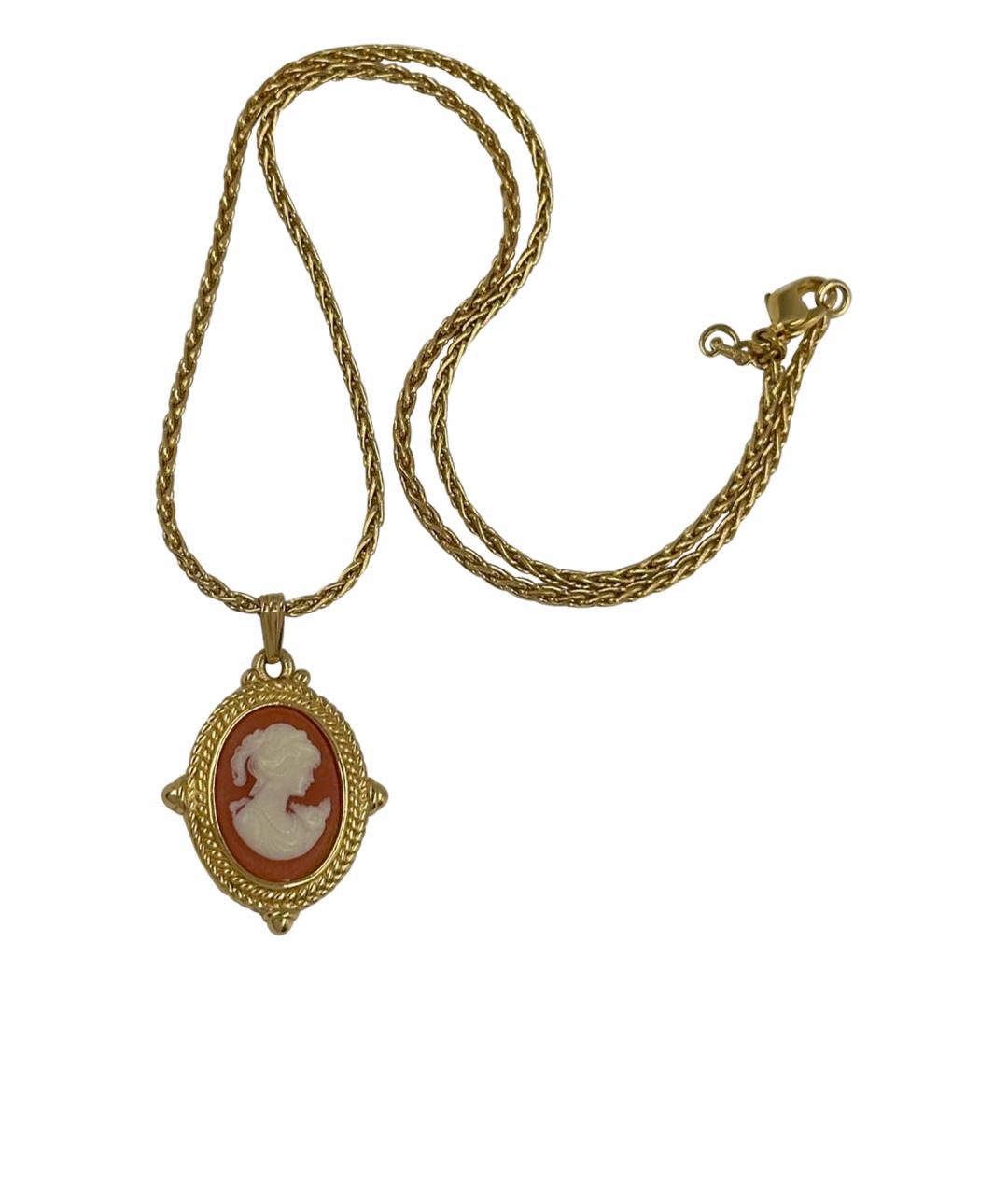 BURBERRY Золотая металлическая подвеска, фото 1