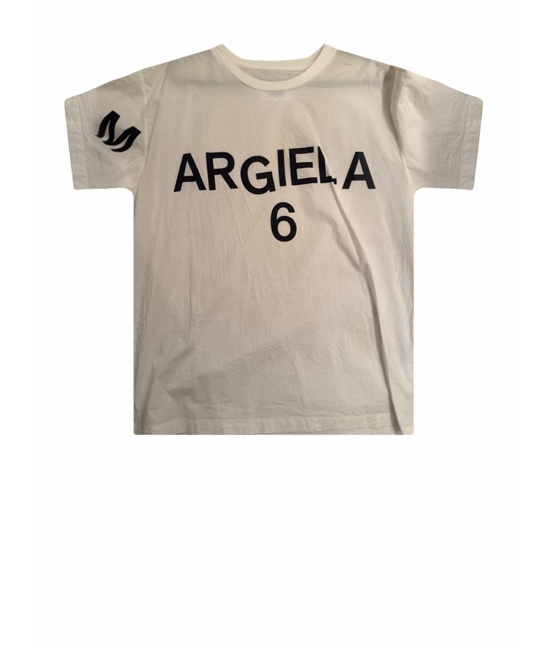 MM6 MAISON MARGIELA Белая хлопковая футболка, фото 6