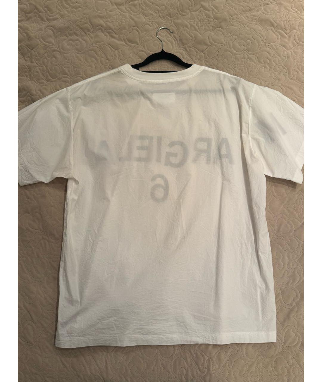 MM6 MAISON MARGIELA Белая хлопковая футболка, фото 2