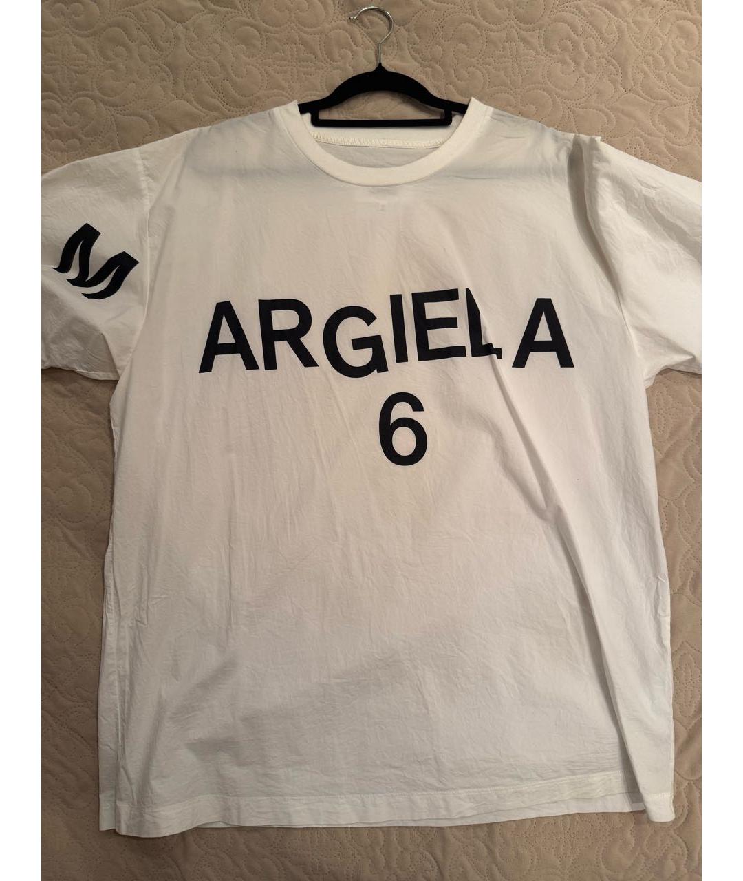 MM6 MAISON MARGIELA Белая хлопковая футболка, фото 5