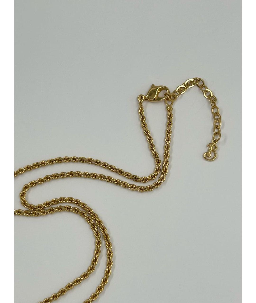 BURBERRY Золотая металлическая подвеска, фото 2