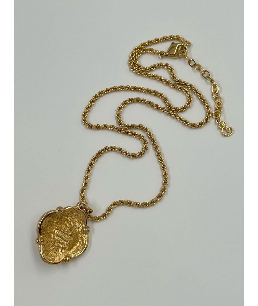 BURBERRY Золотая металлическая подвеска, фото 5