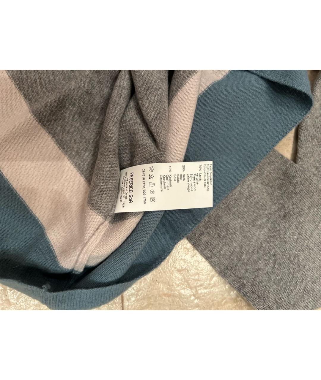 PESERICO Серый шерстяной джемпер / свитер, фото 3