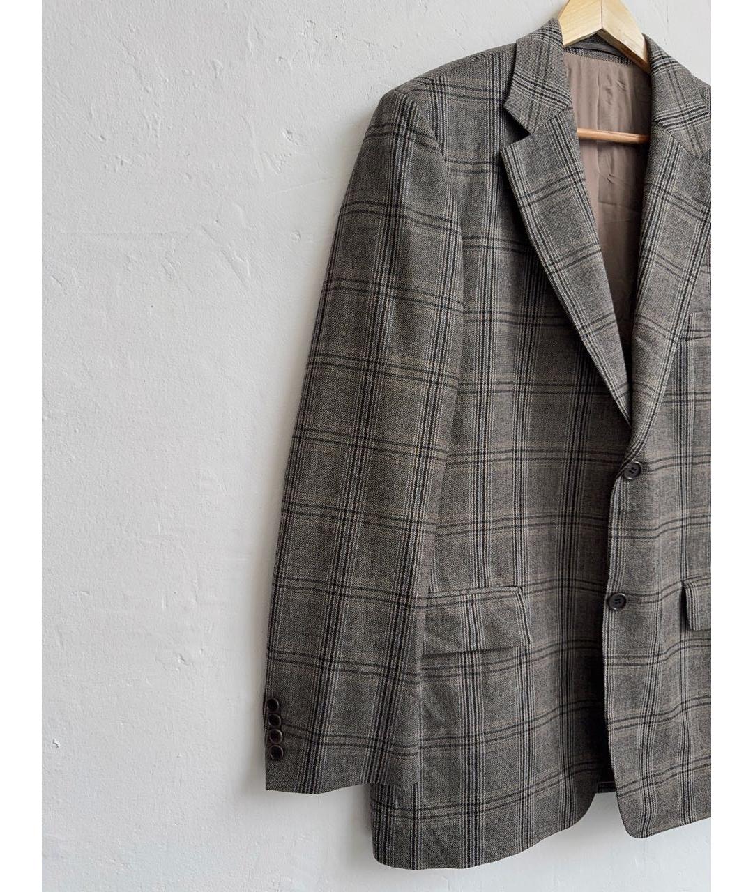 HUGO BOSS Коричневый шерстяной пиджак, фото 5