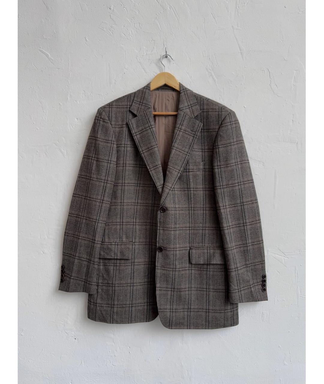 HUGO BOSS Коричневый шерстяной пиджак, фото 9