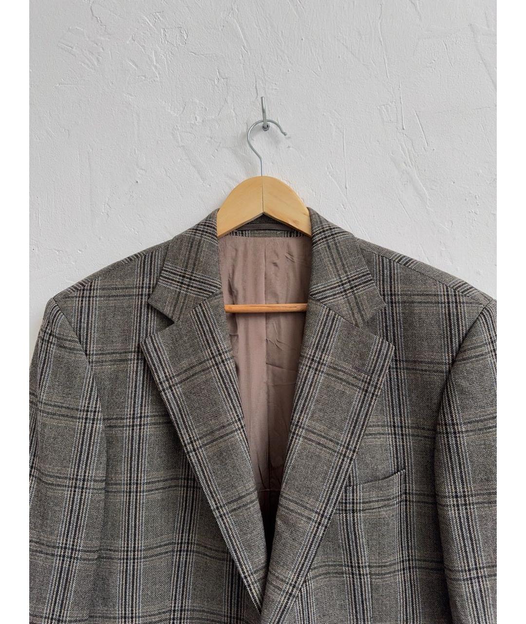 HUGO BOSS Коричневый шерстяной пиджак, фото 3