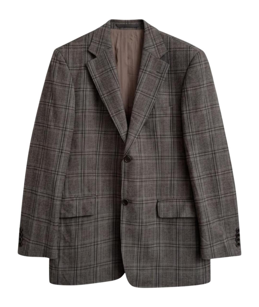 HUGO BOSS Коричневый шерстяной пиджак, фото 1