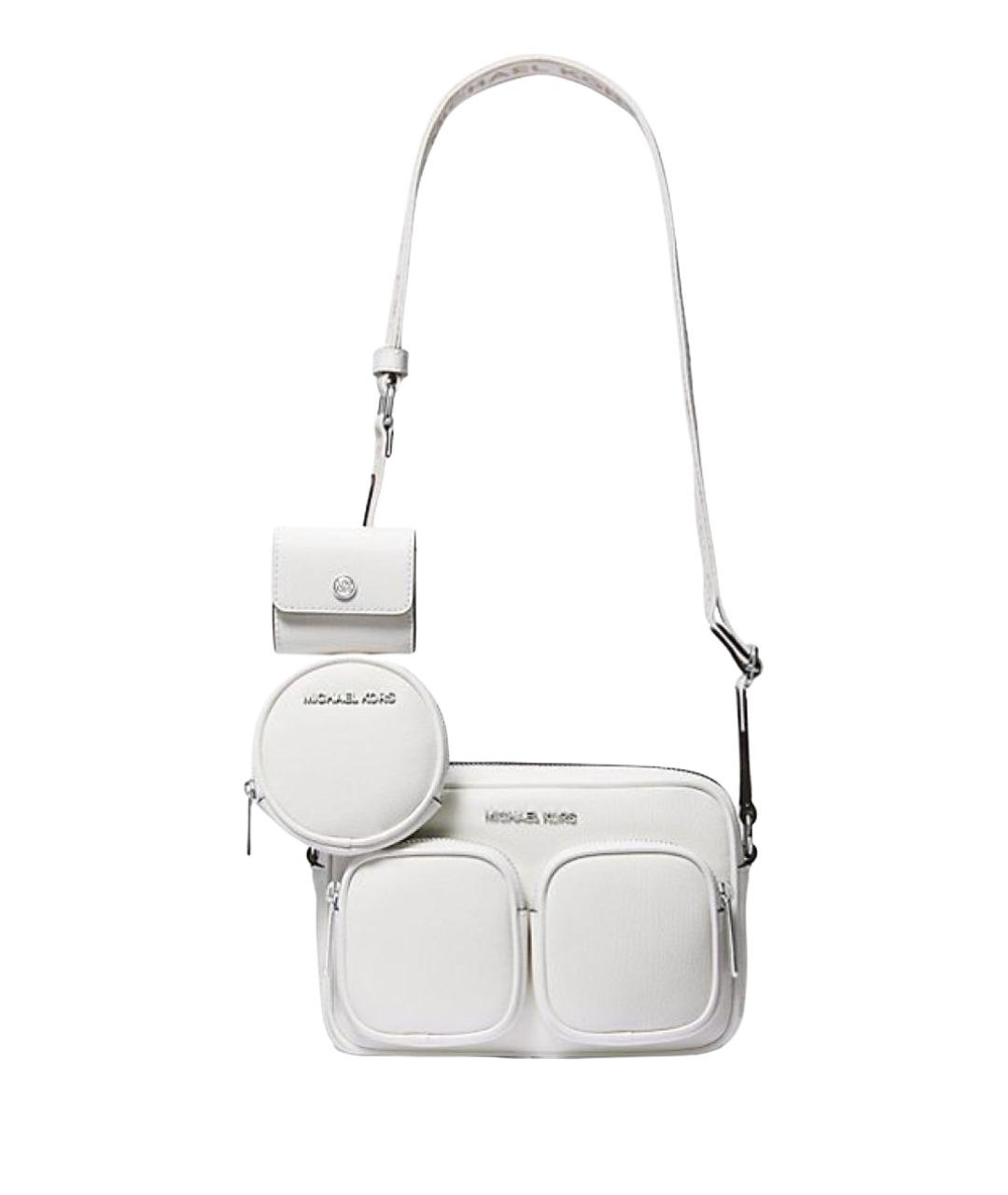 MICHAEL KORS Белая кожаная сумка через плечо, фото 1